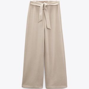 Zara soft wide leg pants size small